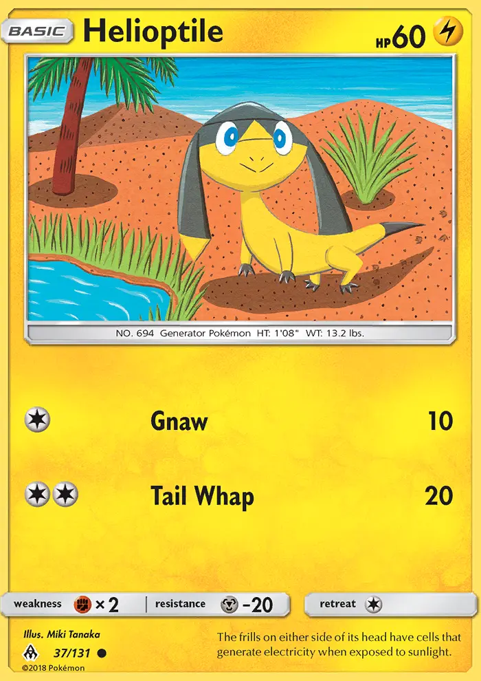 Helioptile, Pokémon card