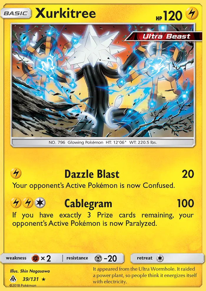 Xurkitree, Pokémon card