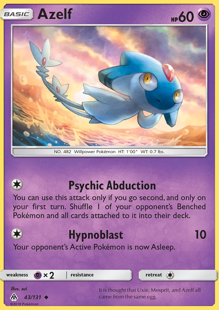 Azelf, Pokémon card