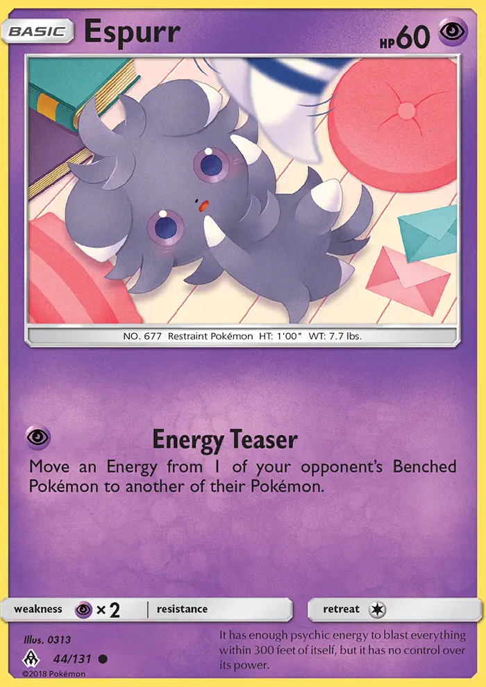 Espurr, Pokémon card