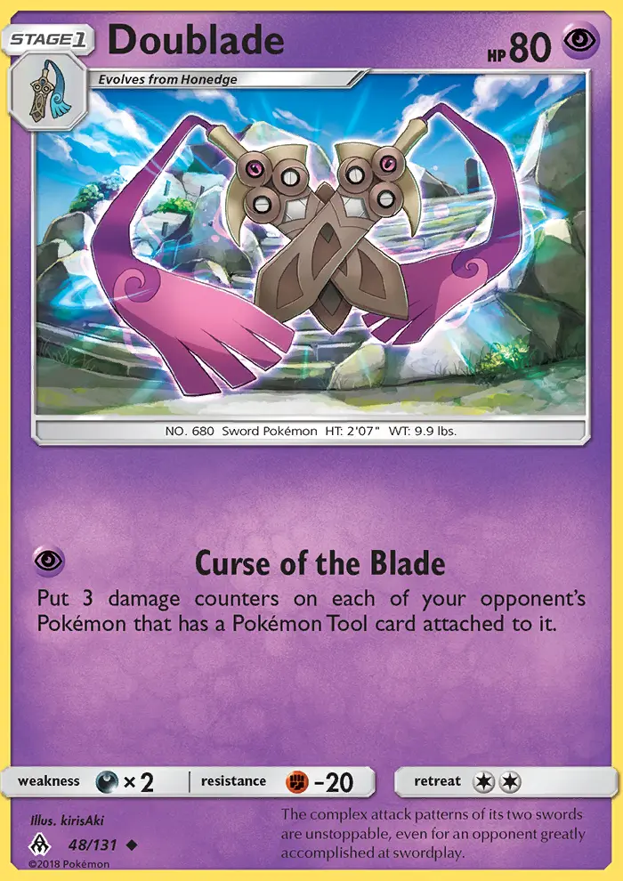 Doublade, Pokémon card
