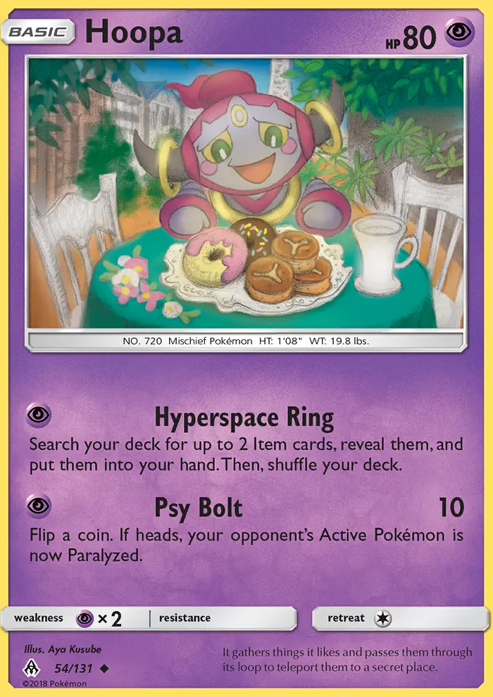 Hoopa, Pokémon card