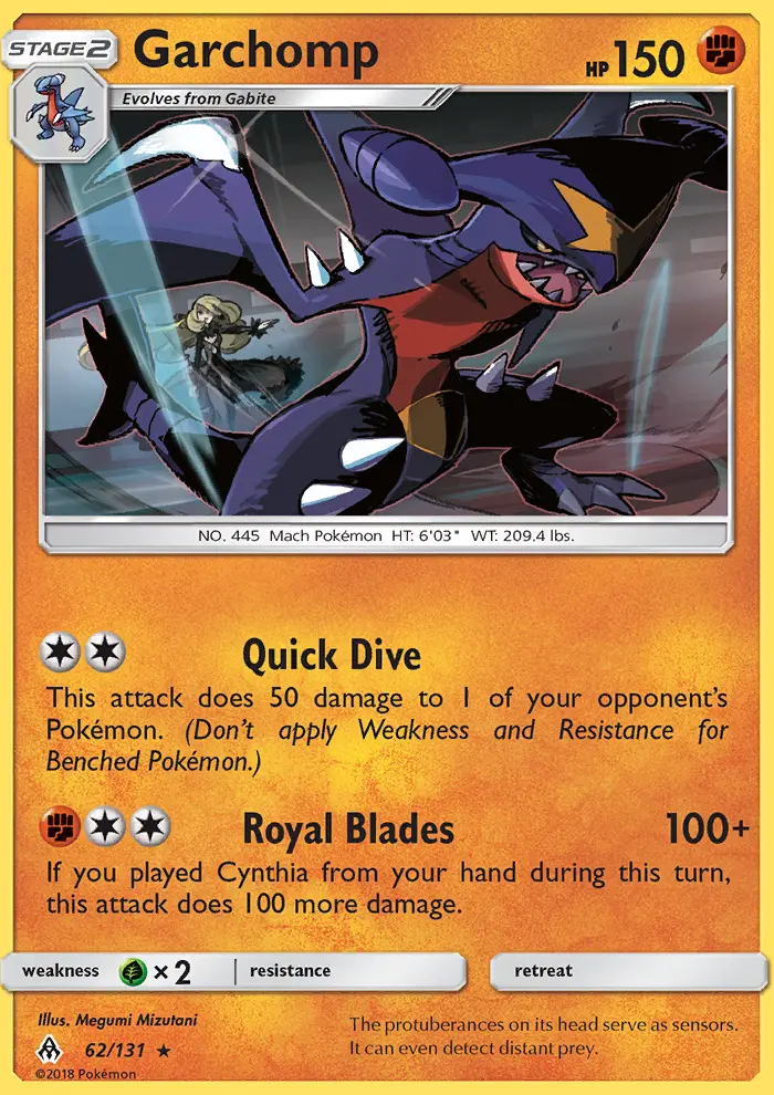 Garchomp, Pokémon card
