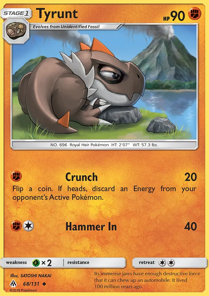 Tyrunt, Pokémon card
