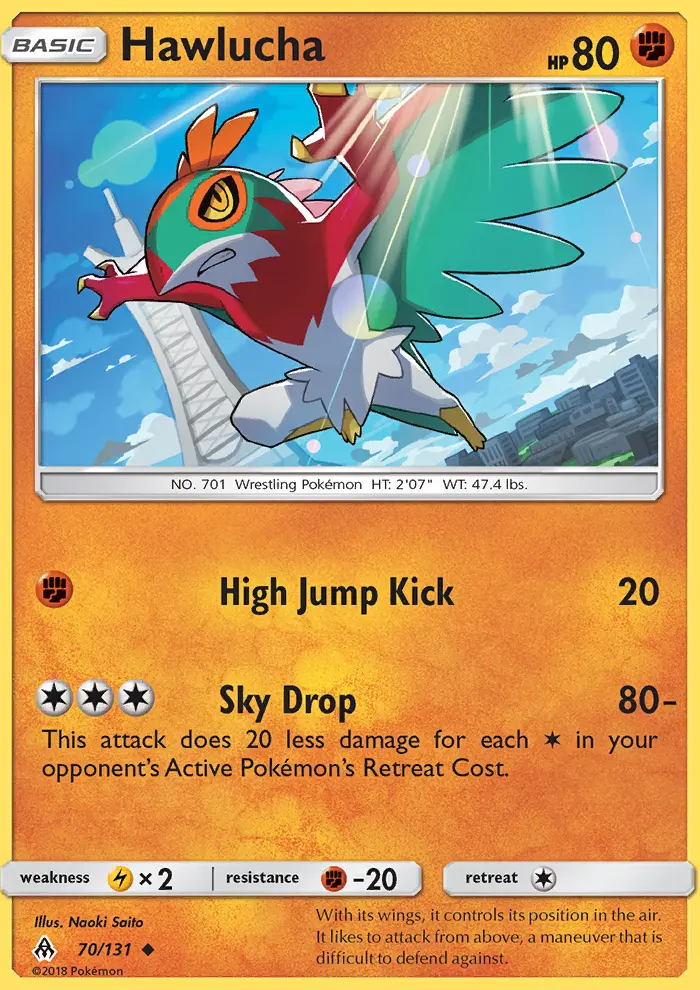 Hawlucha, Pokémon card