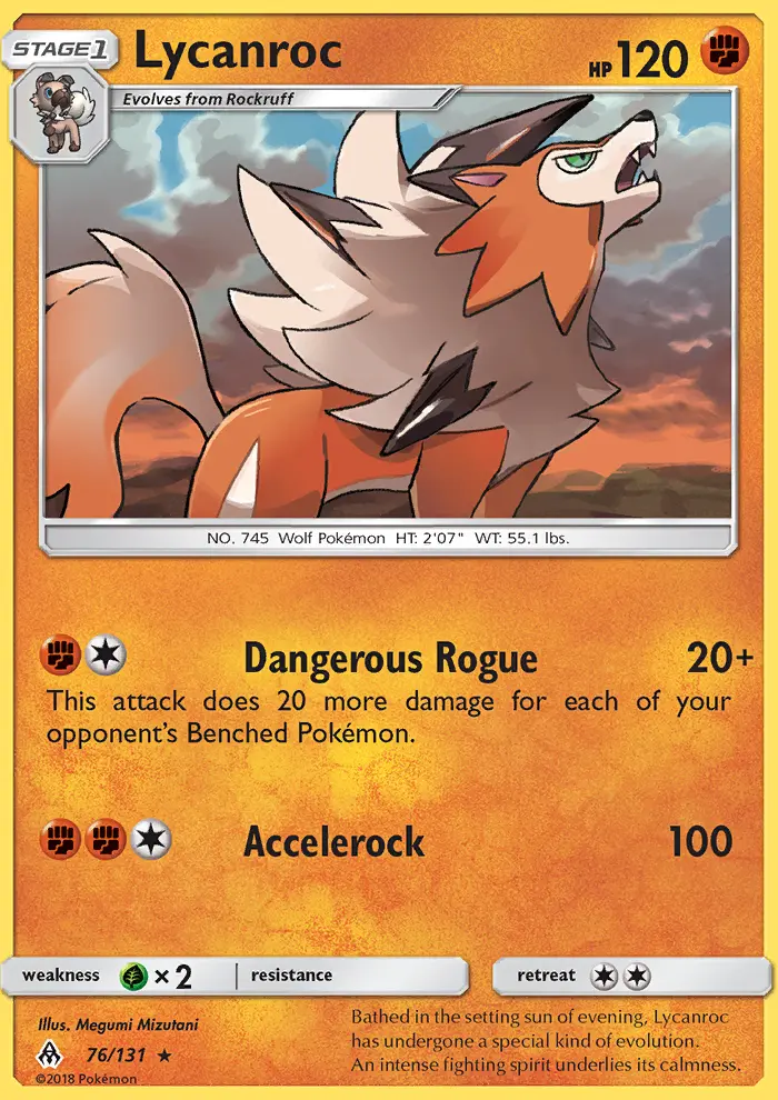Lycanroc, Pokémon card