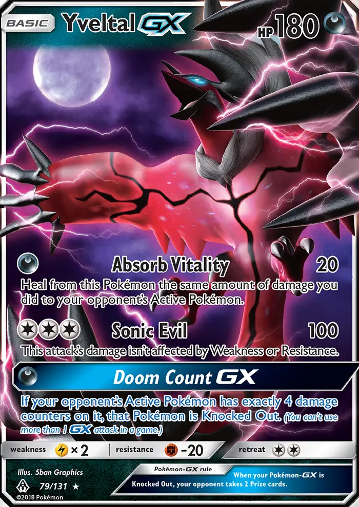 Yveltal GX, Pokémon card