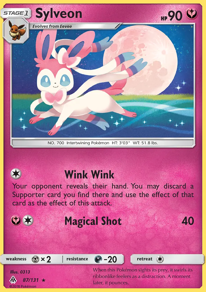 Sylveon, Pokémon card