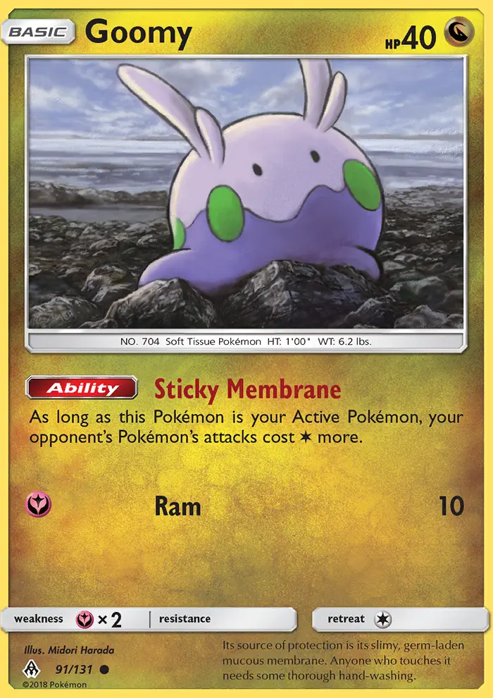 Goomy, Pokémon card