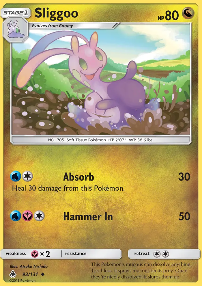 Sliggoo, Pokémon card
