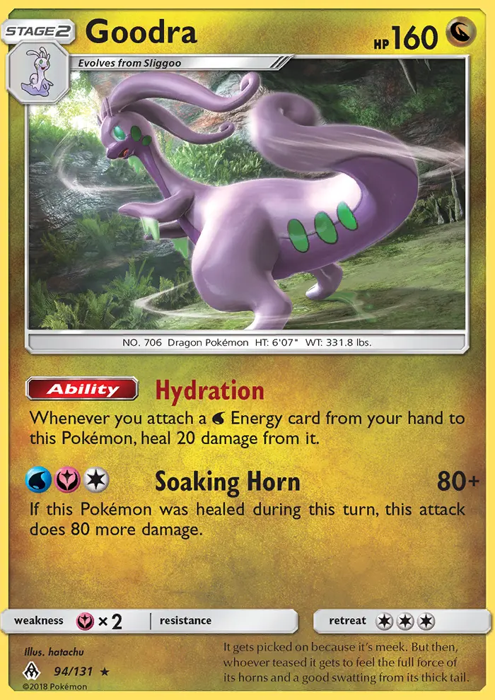 Goodra, Pokémon card