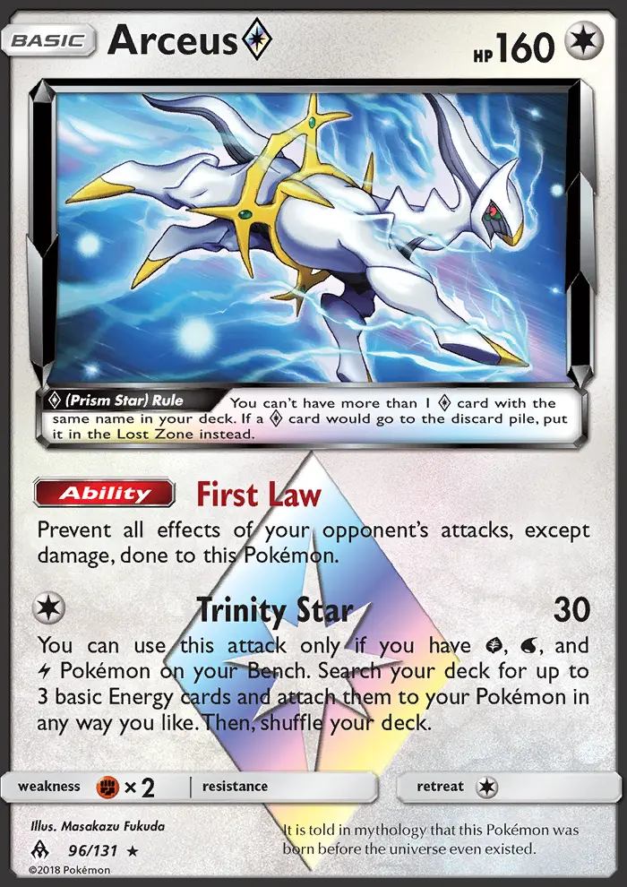 Arceus ◇, Pokémon card