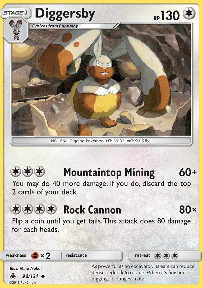 Diggersby, Pokémon card