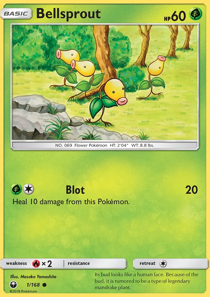 Bellsprout, Pokémon card