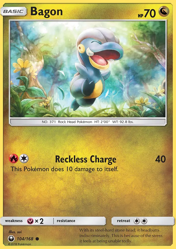 Bagon, Pokémon card