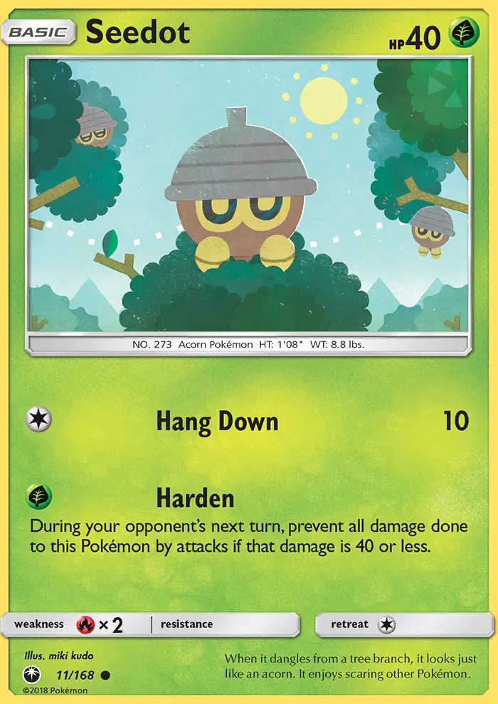 Seedot, Pokémon card