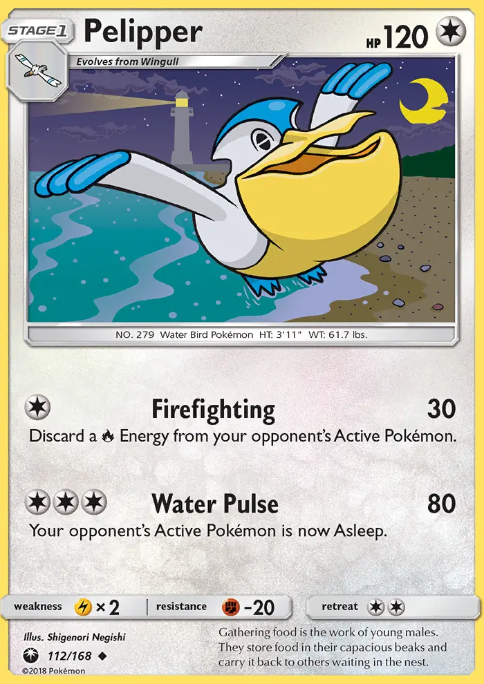 Pelipper, Pokémon card