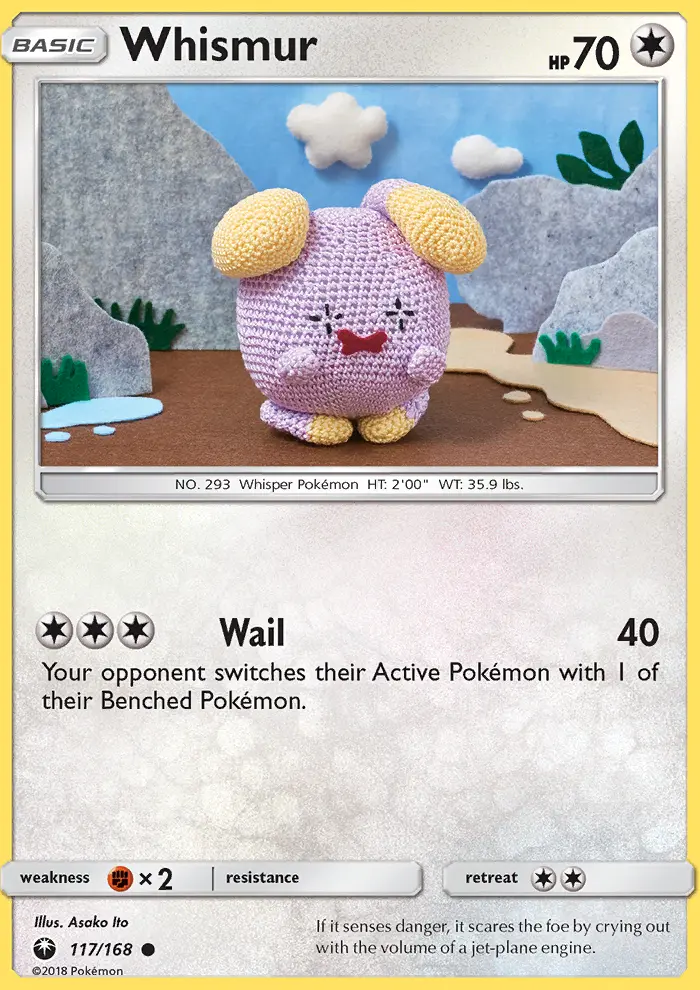 Whismur, Pokémon card