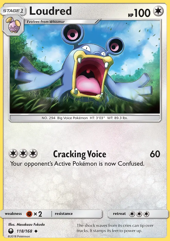 Loudred, Pokémon card