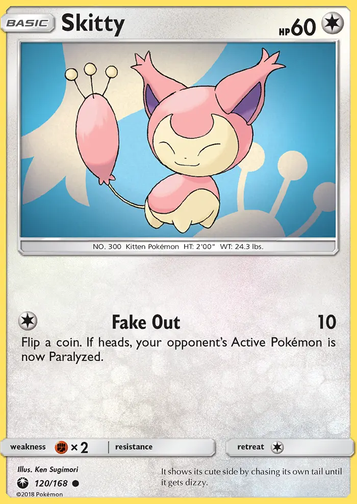 Skitty, Pokémon card