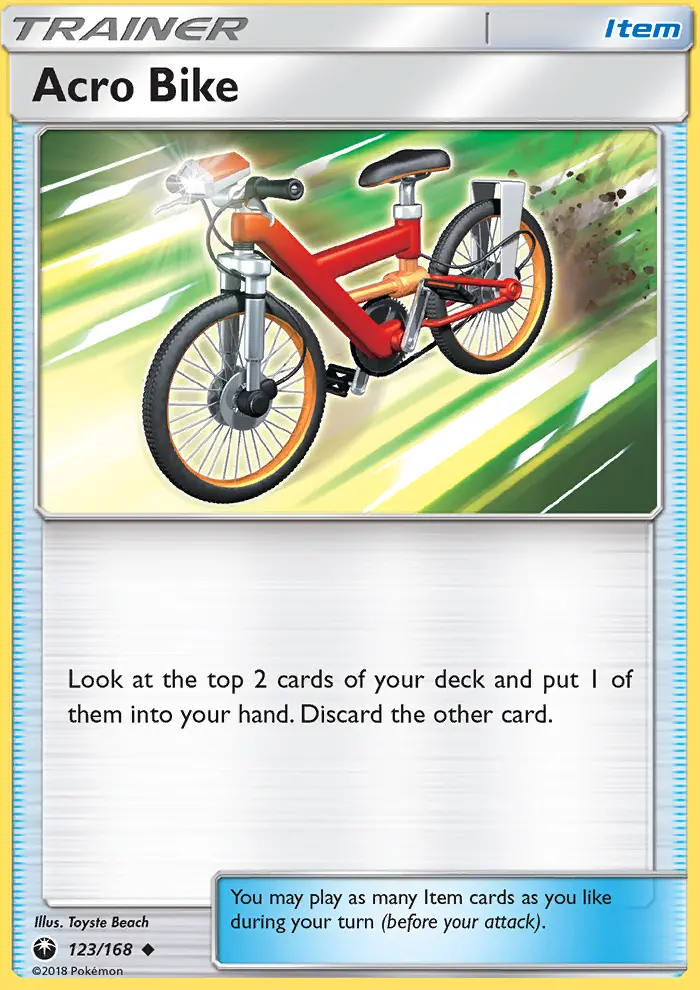 Acro Bike, Pokémon card