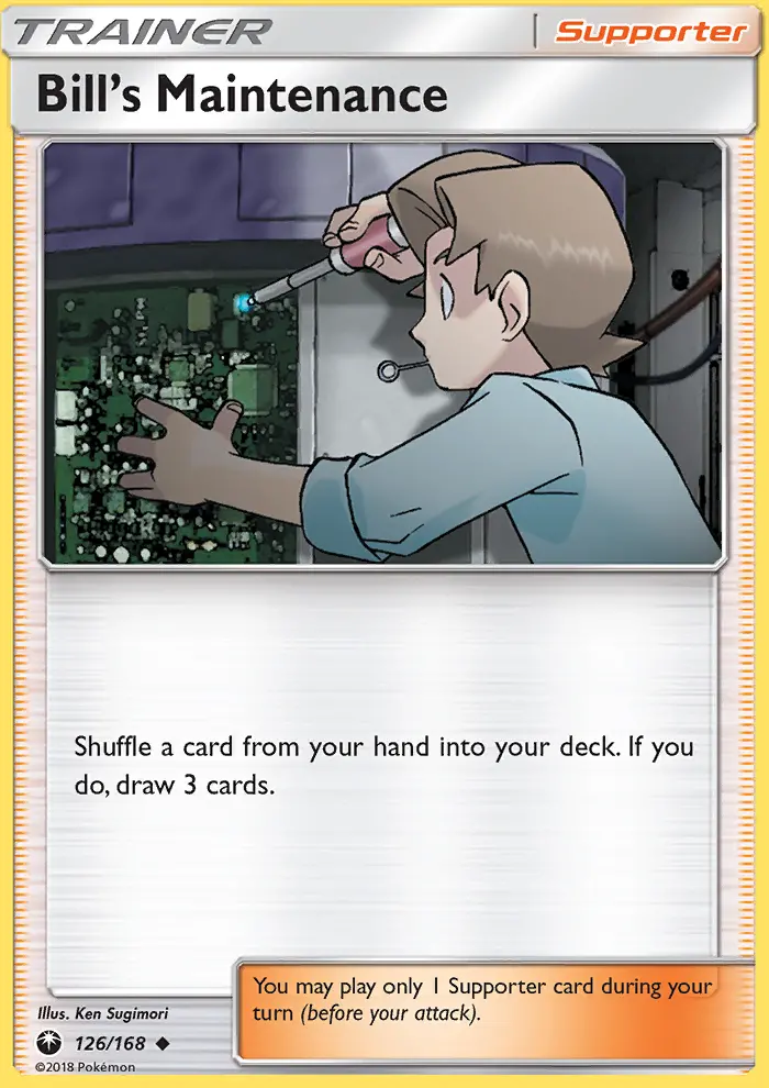 Bill’s Maintenance, Pokémon card