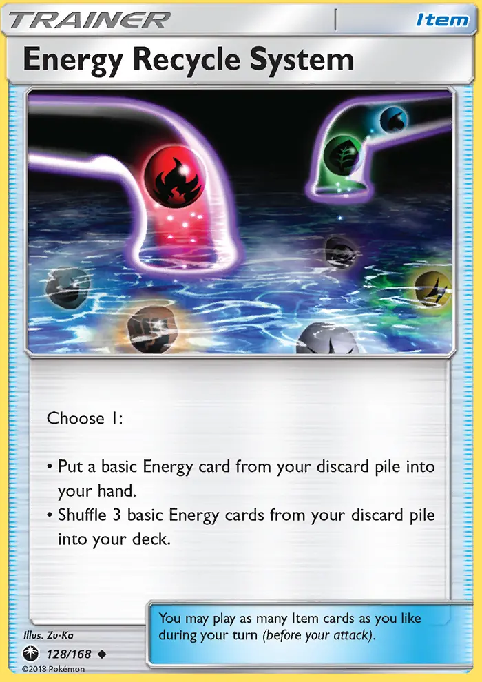 Energy Recycle System, Pokémon card
