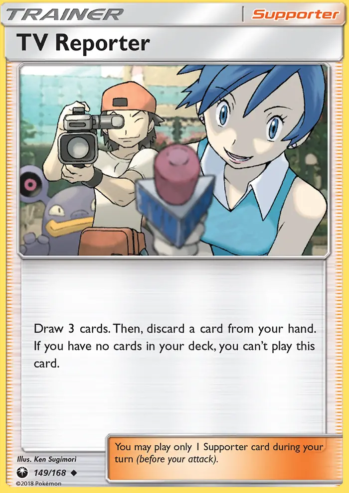 TV Reporter, Pokémon card