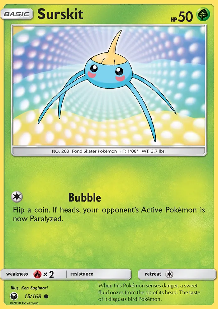 Surskit, Pokémon card