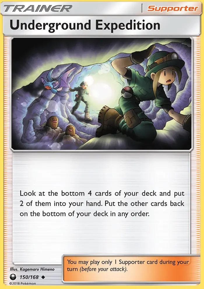 Underground Expedition, Pokémon card