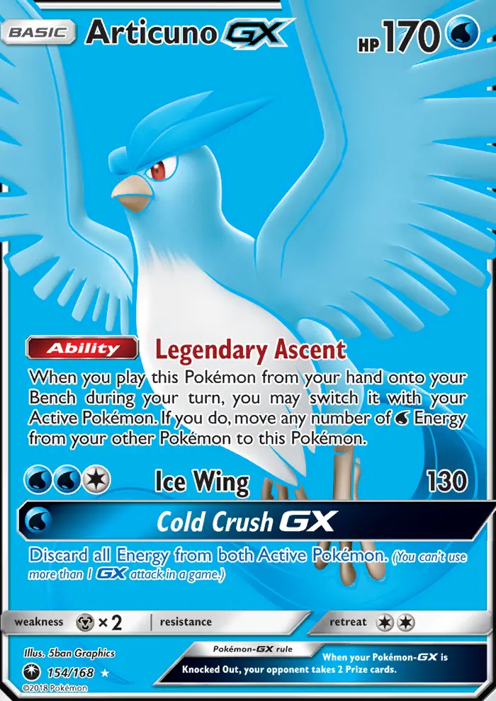 Articuno GX, Pokémon card