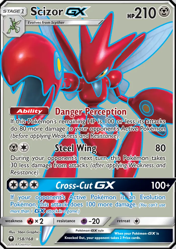 Scizor GX, Pokémon card