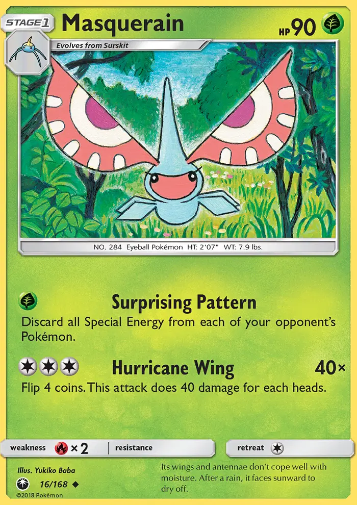 Masquerain, Pokémon card
