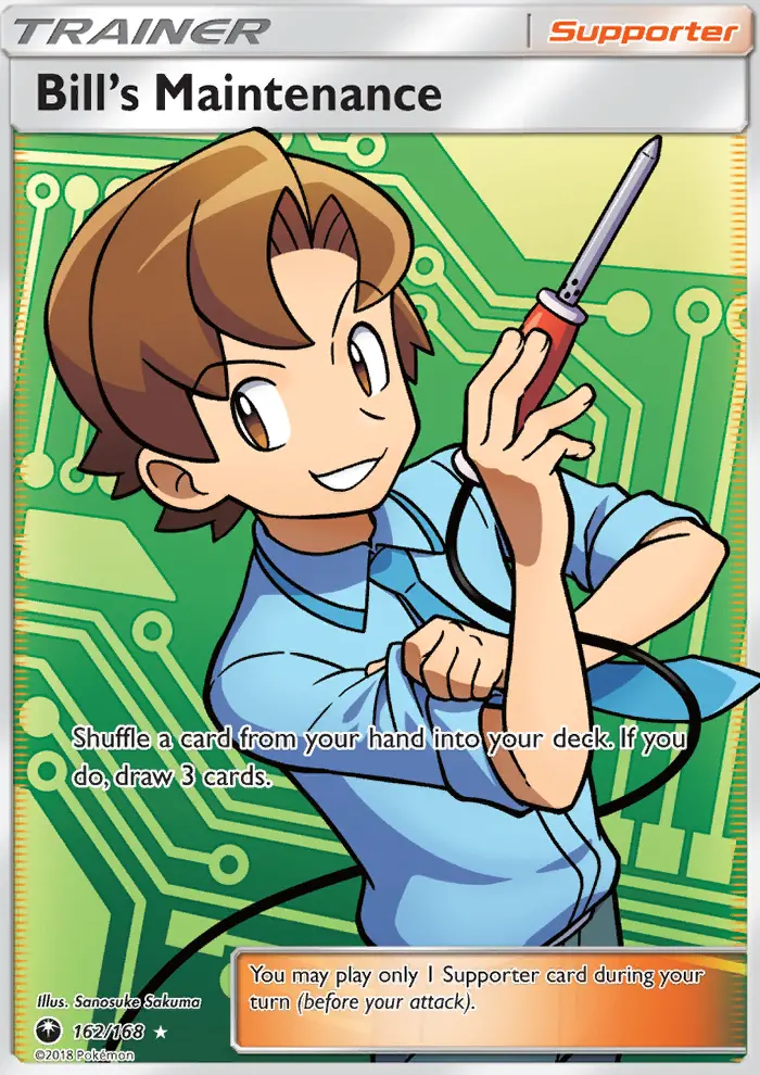 Bill’s Maintenance, Pokémon card