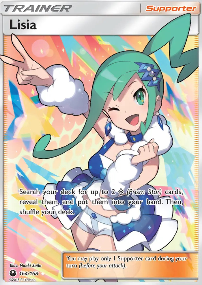 Lisia, Pokémon card