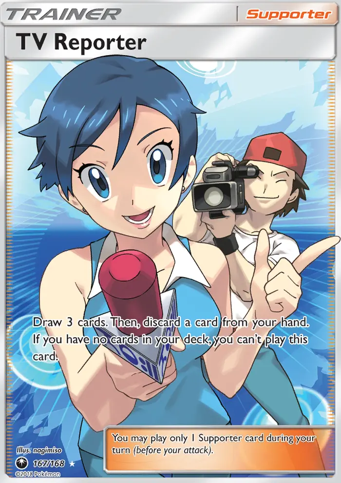 TV Reporter, Pokémon card