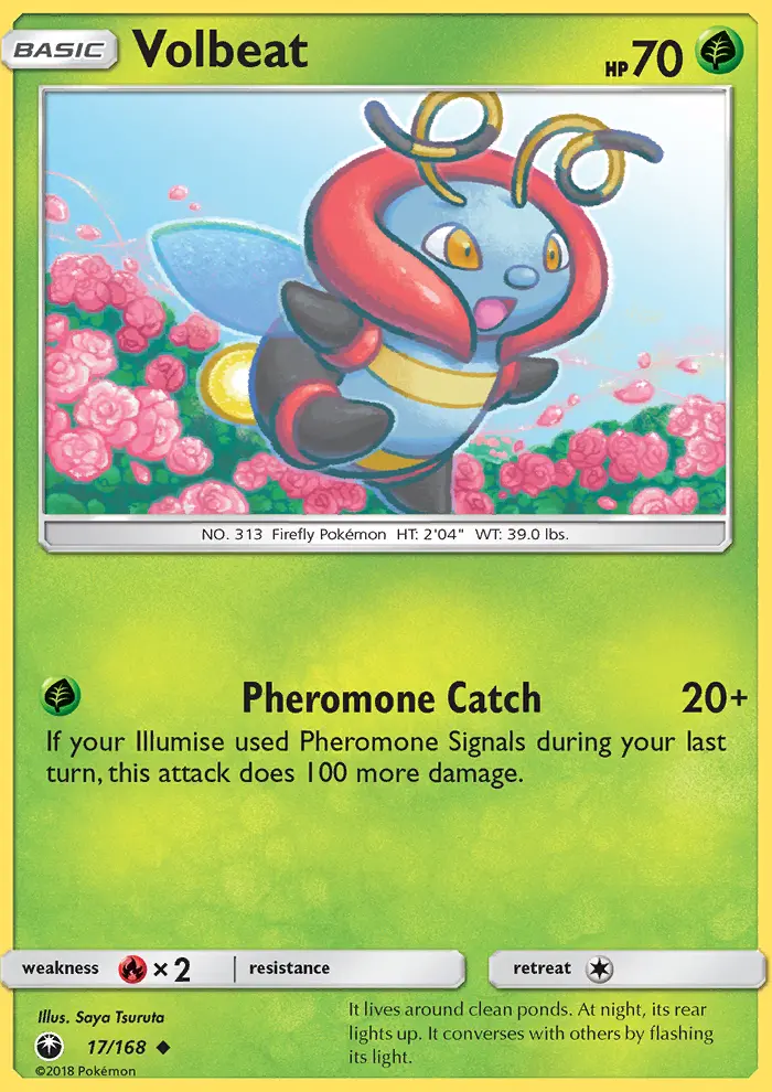 Volbeat, Pokémon card