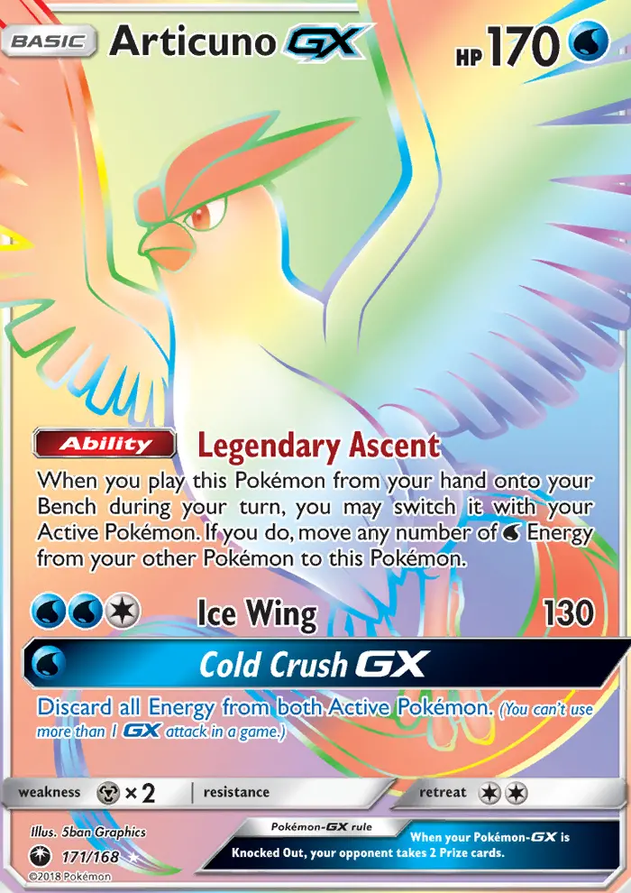 Articuno GX, Pokémon card