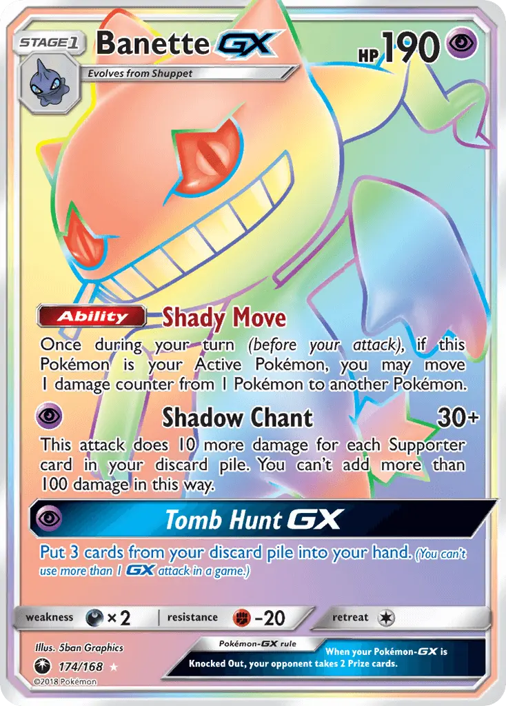 Banette GX, Pokémon card