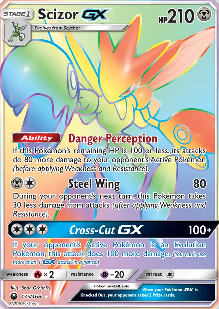 Scizor GX, Pokémon card
