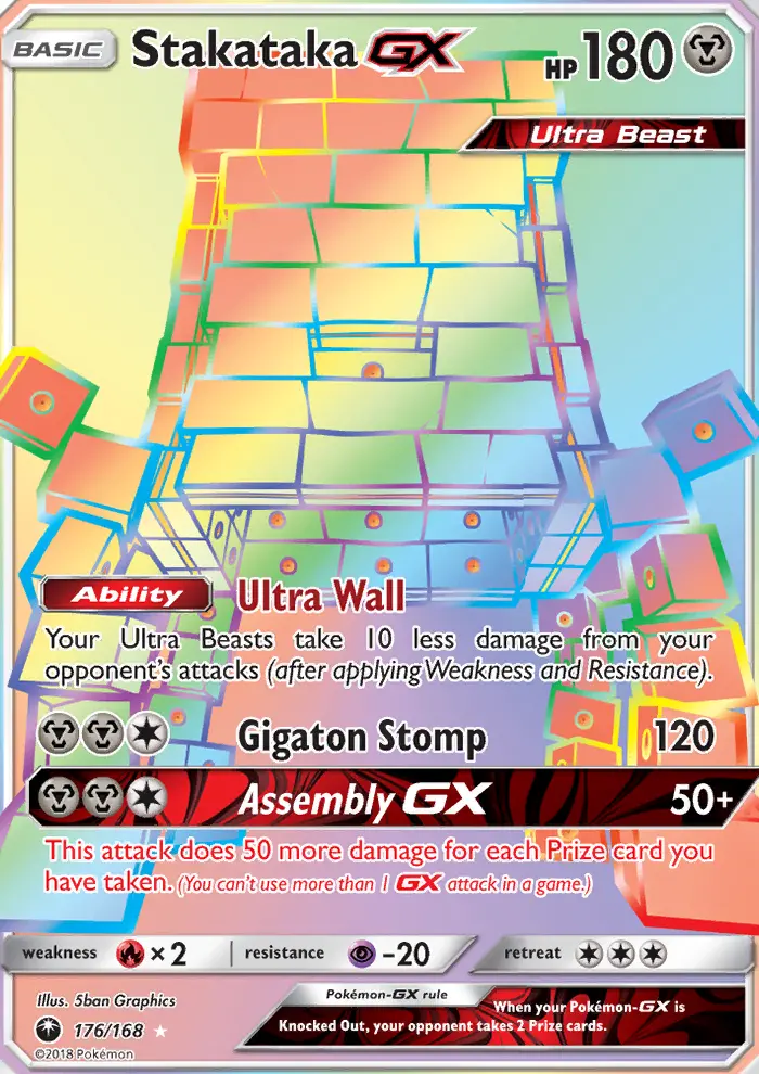 Stakataka GX, Pokémon card