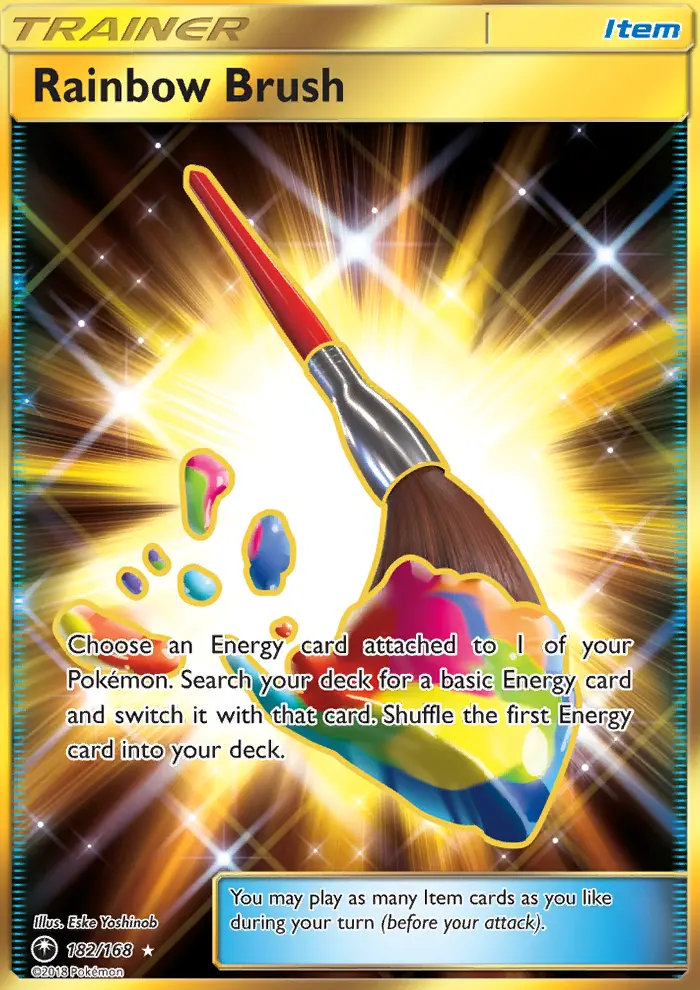 Rainbow Brush, Pokémon card