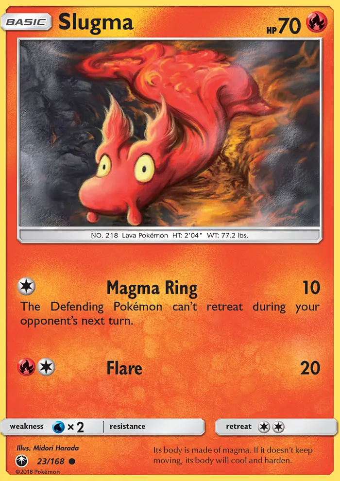 Slugma, Pokémon card