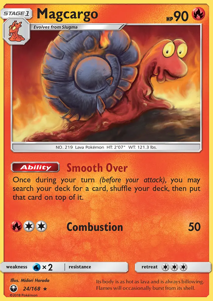 Magcargo, Pokémon card