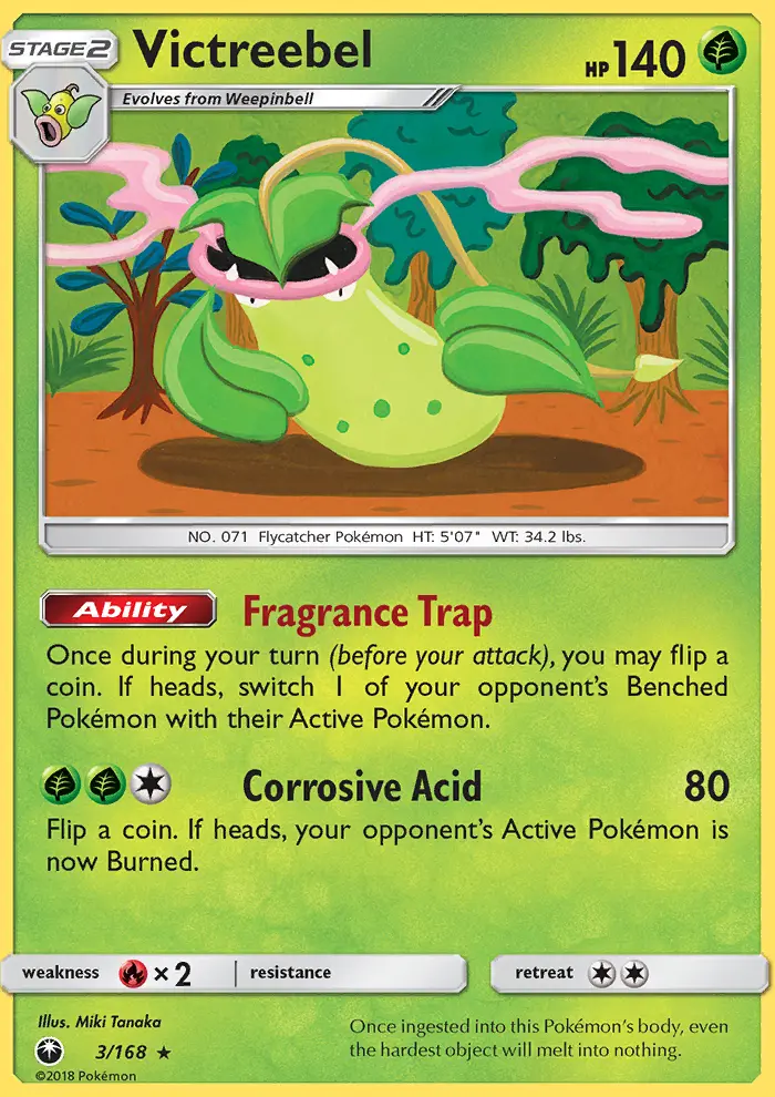Victreebel, Pokémon card
