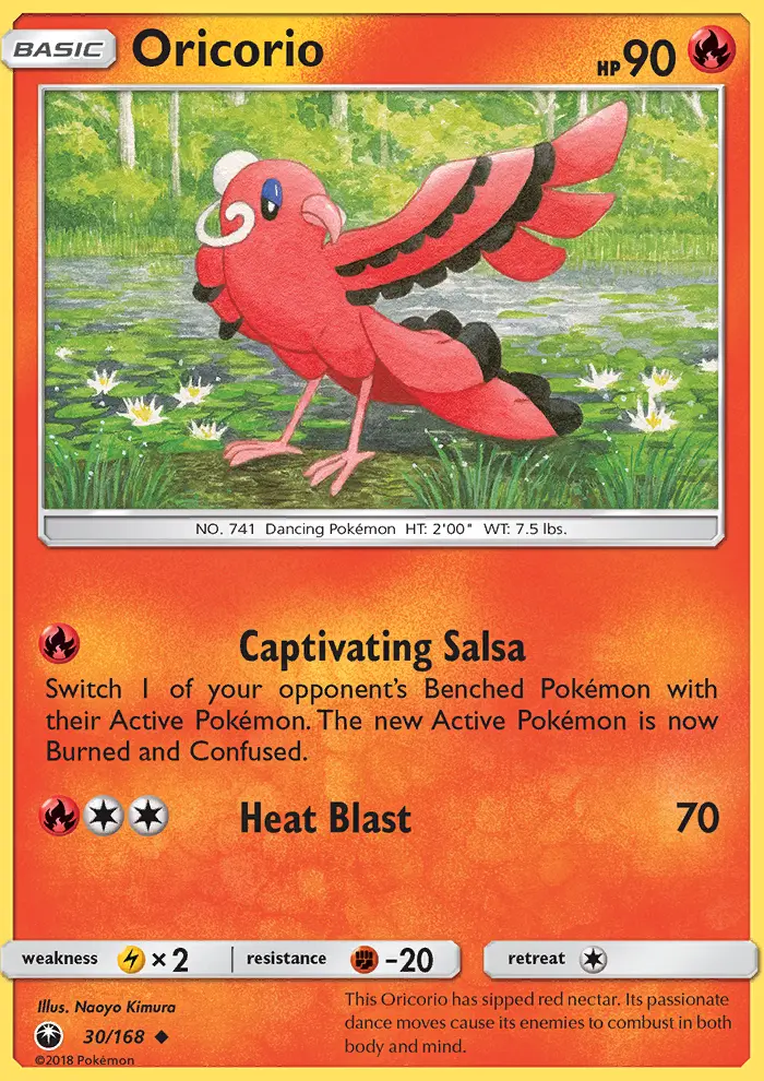 Oricorio, Pokémon card