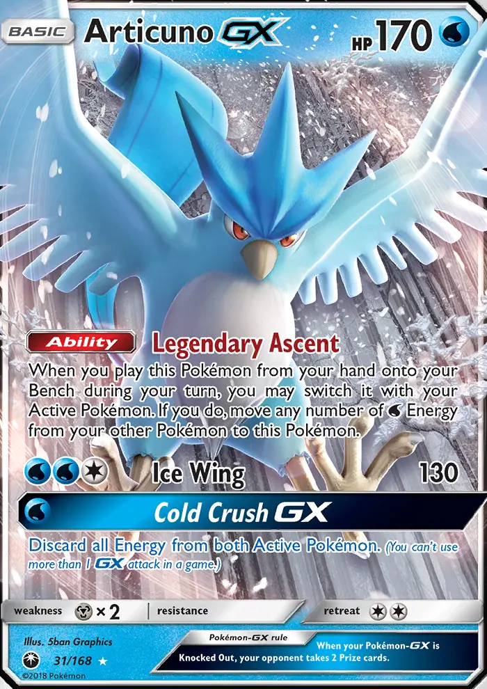 Articuno GX, Pokémon card