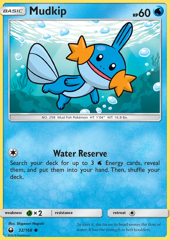 Mudkip, Pokémon card