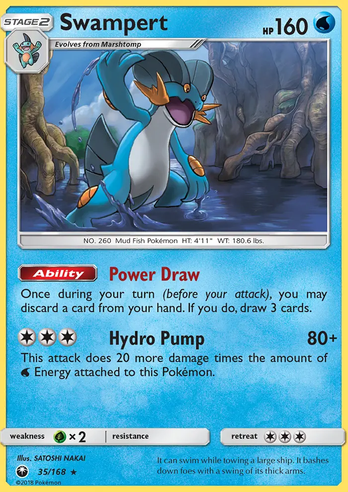 Swampert, Pokémon card