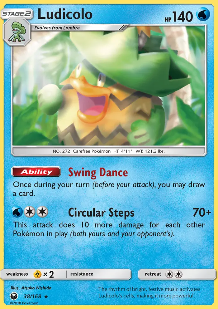 Ludicolo, Pokémon card